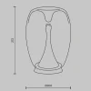 Maytoni lampe de table LED Splash, transparent, hauteur 27,2 cm, verre| Lampes À Poser Led|Lampes À Poser Et Lampes De Table