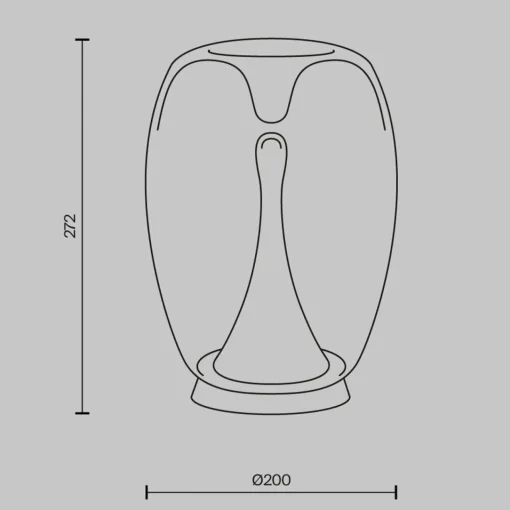 Maytoni lampe de table LED Splash, transparent, hauteur 27,2 cm, verre| Lampes À Poser Led|Lampes À Poser Et Lampes De Table