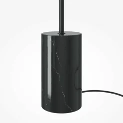 Maytoni lampe sur pied LED Kyoto, noir, hauteur 145 cm, marbre| Lampadaires Led|Lampadaires