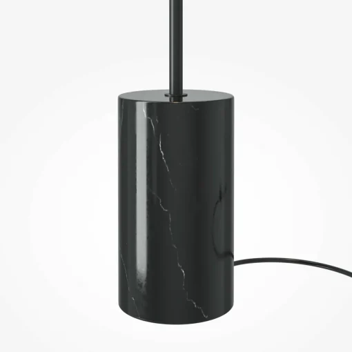 Maytoni lampe sur pied LED Kyoto, noir, hauteur 145 cm, marbre| Lampadaires Led|Lampadaires