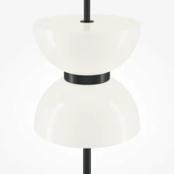 Maytoni lampe sur pied LED Kyoto, noir, hauteur 145 cm, marbre| Lampadaires Led|Lampadaires