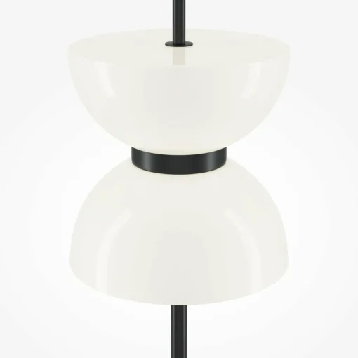 Maytoni lampe sur pied LED Kyoto, noir, hauteur 145 cm, marbre| Lampadaires Led|Lampadaires