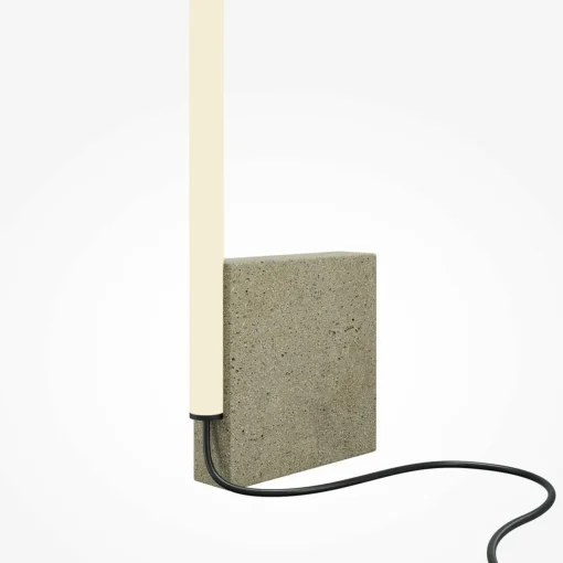 Maytoni lampe sur pied LED Solid, hauteur 128,2 cm, béton, acrylique| Lampadaires Led|Lampadaires