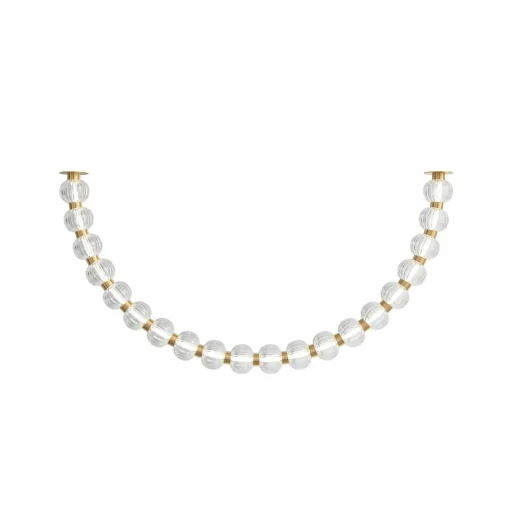 Maytoni Plafonnier LED Amulet, longueur 120 cm, clair / or| Plafonniers Led|Plafonniers