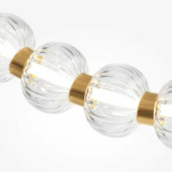 Maytoni Plafonnier LED Amulet, longueur 120 cm, clair / or| Plafonniers Led|Plafonniers