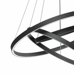 Maytoni Rim suspension LED, 840, 3 anneaux, noire| Suspensions Led|Suspensions