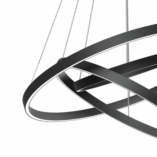 Maytoni Rim suspension LED, 840, 3 anneaux, noire| Suspensions Led|Suspensions