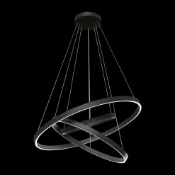 Maytoni Rim suspension LED, 840, 3 anneaux, noire| Suspensions Led|Suspensions