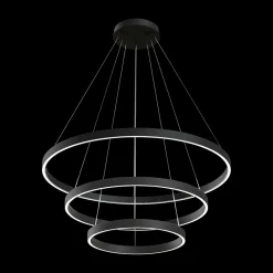 Maytoni Rim suspension LED, 840, 3 anneaux, noire| Suspensions Led|Suspensions