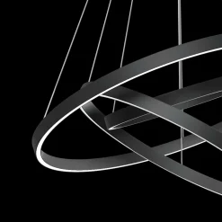 Maytoni Rim suspension LED, 840, 3 anneaux, noire| Suspensions Led|Suspensions