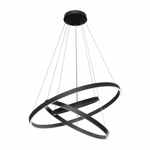 Maytoni Rim suspension LED, 840, 3 anneaux, noire| Suspensions Led|Suspensions
