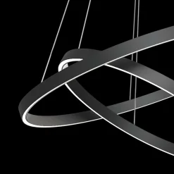 Maytoni Rim suspension LED, 840, 2 anneaux, noire| Suspensions Led|Suspensions