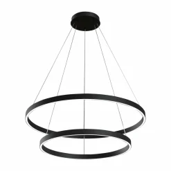Maytoni Rim suspension LED, 840, 2 anneaux, noire| Suspensions Led|Suspensions