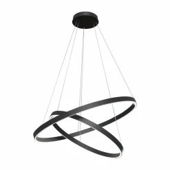 Maytoni Rim suspension LED, 840, 2 anneaux, noire| Suspensions Led|Suspensions