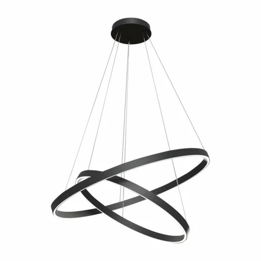 Maytoni Rim suspension LED, 840, 2 anneaux, noire| Suspensions Led|Suspensions