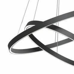 Maytoni Rim suspension LED, 840, 2 anneaux, noire| Suspensions Led|Suspensions