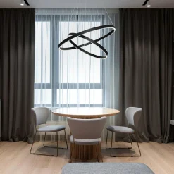 Maytoni Rim suspension LED, 840, 2 anneaux, noire| Suspensions Led|Suspensions