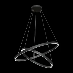 Maytoni Rim suspension LED, 840, 2 anneaux, noire| Suspensions Led|Suspensions