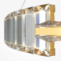 Maytoni suspension LED couronne or Ø 62 cm cristal 4.000 K| Suspensions Led|Suspensions