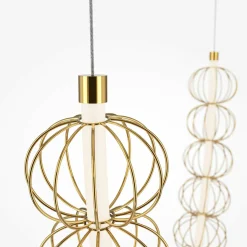 Maytoni suspension LED Golden Cage, 2 parties, hauteur 184 cm| Suspensions Led|Suspensions