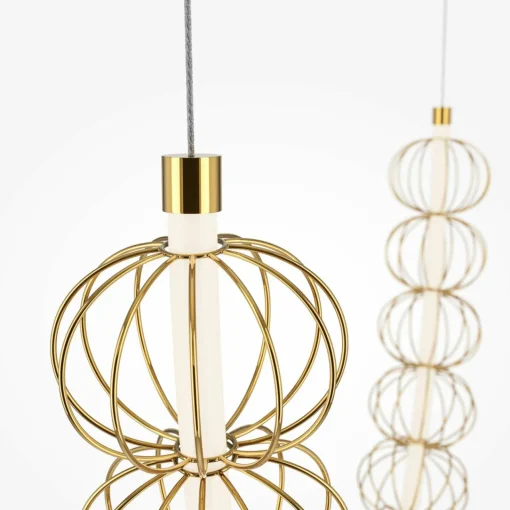 Maytoni suspension LED Golden Cage, 2 parties, hauteur 184 cm| Suspensions Led|Suspensions