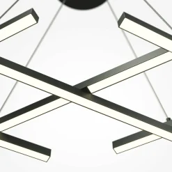 Maytoni Suspension LED Halo, noir, longueur 103,5 cm| Suspensions Led|Suspensions