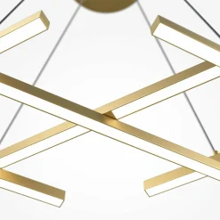 Maytoni suspension LED Halo, couleur laiton, longueur 103,5 cm| Suspensions Led|Suspensions