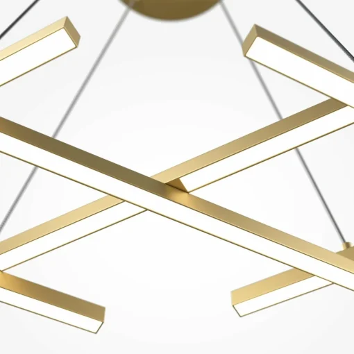 Maytoni suspension LED Halo, couleur laiton, longueur 103,5 cm| Suspensions Led|Suspensions