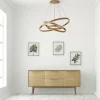 Maytoni suspension LED Rim, 3 lampes, couleur laiton, 3000K| Suspensions Led|Suspensions