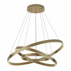 Maytoni suspension LED Rim, 3 lampes, couleur laiton, 3000K| Suspensions Led|Suspensions