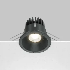 Maytoni Zoom luminaire encastrable LED 930 IP65 rond triac, noir| Spots Encastrés Led|Luminaires Led D'Intérieur