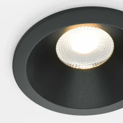 Maytoni Zoom luminaire encastrable LED 930 IP65 rond triac, noir| Spots Encastrés Led|Luminaires Led D'Intérieur