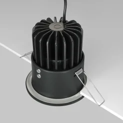 Maytoni Zoom luminaire encastrable LED 930 IP65 rond triac, noir| Spots Encastrés Led|Luminaires Led D'Intérieur