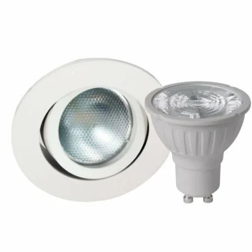 MEGATRON Megaman DecoclicSet encastré GU10 5,2 W blanc| Spots Encastrés Led|Luminaires Led D'Intérieur