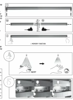 Müller-Licht lampe sous meuble LED Olus Sensor 80| Luminaires Led D'Intérieur