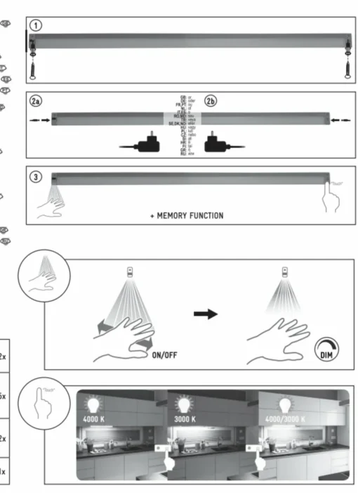 Müller-Licht lampe sous meuble LED Olus Sensor 80| Luminaires Led D'Intérieur