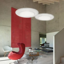 Modo Luce Ring Tonda Suspension TRIAC blanc Ø85cm| Suspensions Led|Suspensions