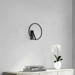 Molto Luce applique murale LED Melli SD, noir, aluminium, Ø 33 cm| Luminaires Led D'Intérieur