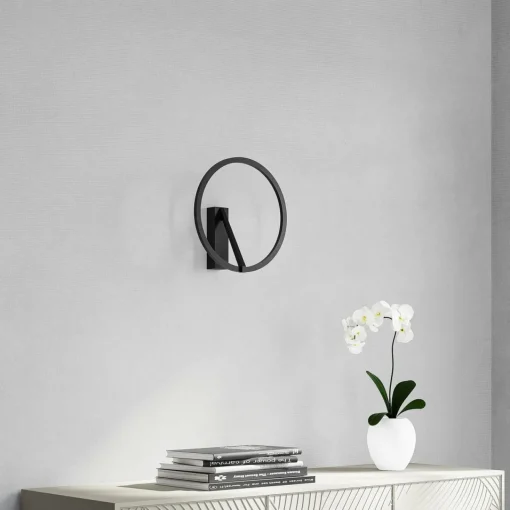 Molto Luce applique murale LED Melli SD, noir, aluminium, Ø 33 cm| Luminaires Led D'Intérieur