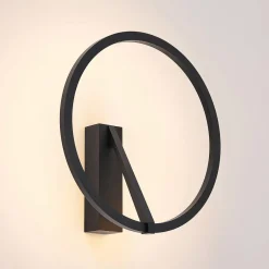 Molto Luce applique murale LED Melli SD, noir, aluminium, Ø 33 cm| Luminaires Led D'Intérieur