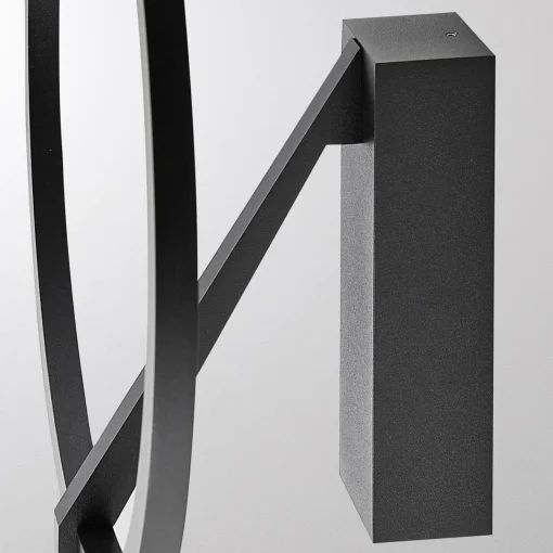 Molto Luce applique murale LED Melli SD, noir, aluminium, Ø 33 cm| Luminaires Led D'Intérieur