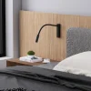 Molto Luce applique murale LED Arok, noir, aluminium, saillie 49 cm| Appliques Murales Led|Appliques Murales