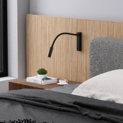 Molto Luce applique murale LED Arok, noir, aluminium, saillie 49 cm| Appliques Murales Led|Appliques Murales