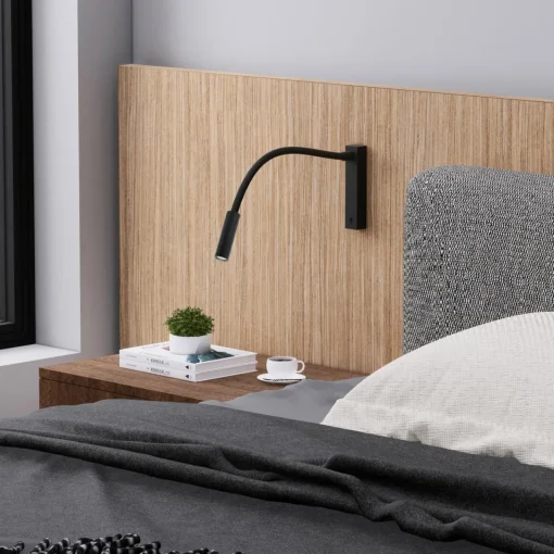 Molto Luce applique murale LED Arok, noir, aluminium, saillie 49 cm| Appliques Murales Led|Appliques Murales