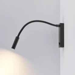 Molto Luce applique murale LED Arok, noir, aluminium, saillie 49 cm| Appliques Murales Led|Appliques Murales
