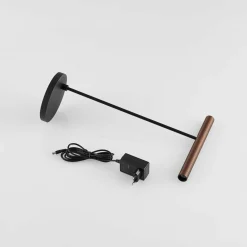 Molto Luce lampe de table LED Meyjo T, noir/marron café, aluminium| Lampes À Poser Led|Lampes À Poser Et Lampes De Table