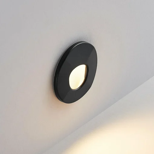 Molto Luce lampe encastrable LED Wall 68 R SIna RD, noir, CCT| Spots Encastrés Led|Luminaires Led D'Intérieur