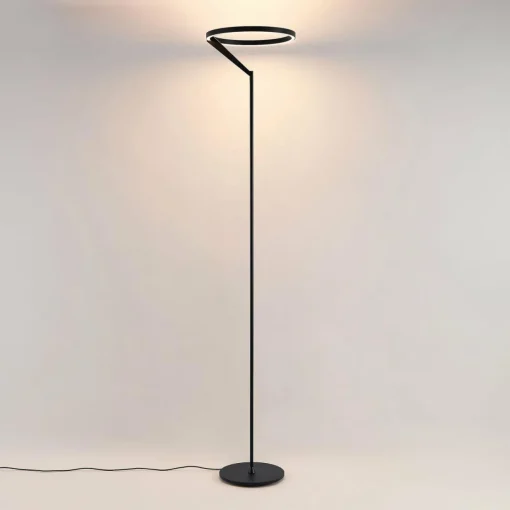 Molto Luce lampe sur pied LED Melli F, noir, aluminium, hauteur 168 cm| Lampadaires Led|Lampadaires