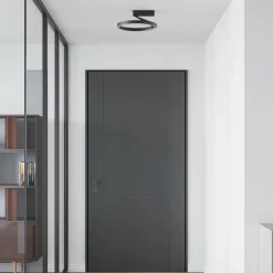 Molto Luce plafonnier LED Melli SDI, noir, aluminium, Ø 33 cm| Plafonniers Led|Plafonniers