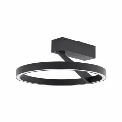 Molto Luce plafonnier LED Melli SDI, noir, aluminium, Ø 33 cm| Plafonniers Led|Plafonniers